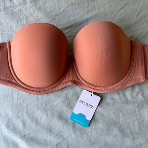 Delimira Underwire Contour Multiway Strapless Bra, 36D, NWT